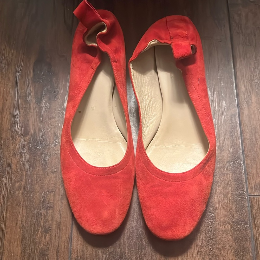 Everlane Day Heel in Red Suede